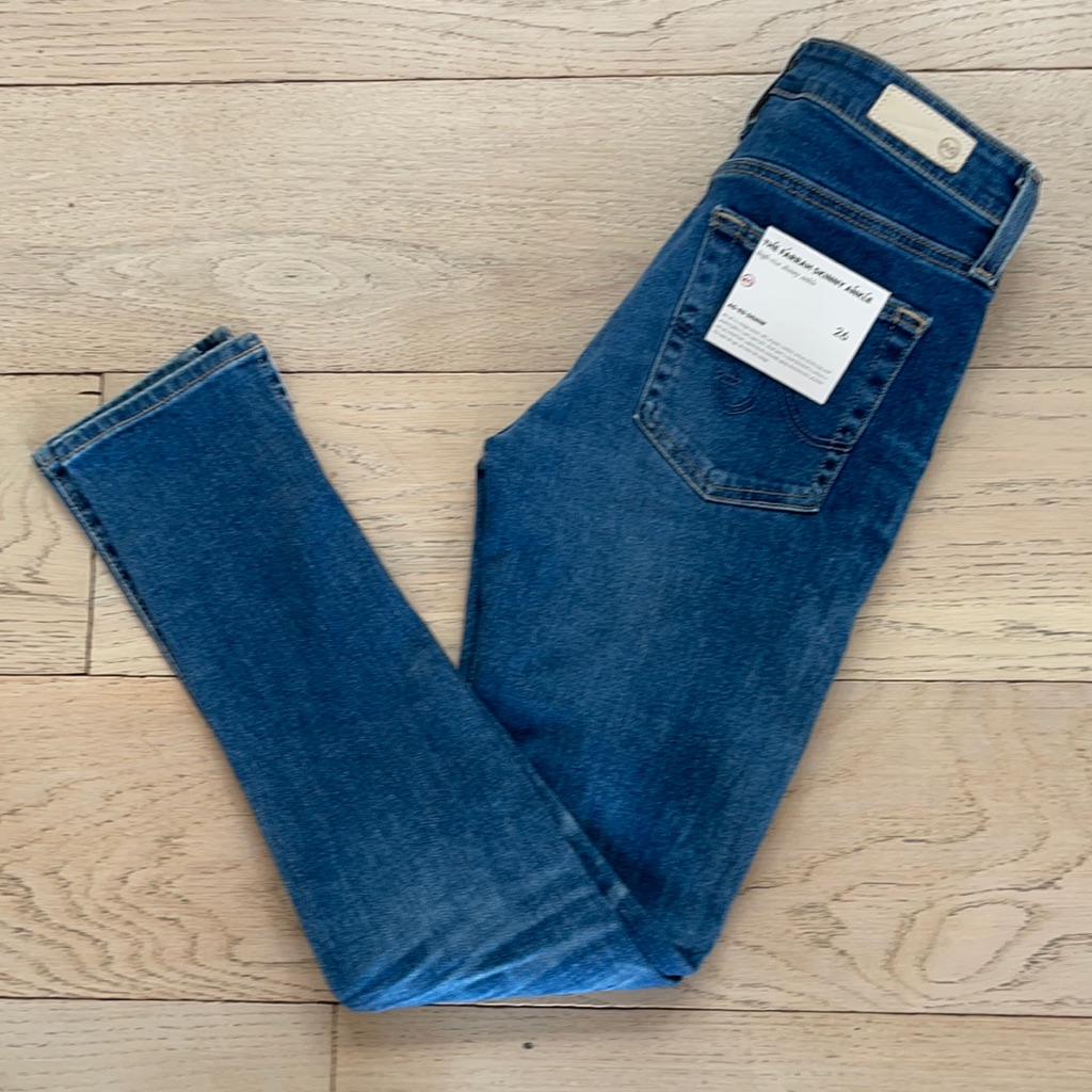 New Ag-Ed Farrah High Rise Split Ankle Jeans By Adriano Goldschmied. Sundance!